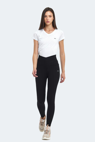 Slazenger PRANAV Women's Fitness Tights Black - Thumbnail