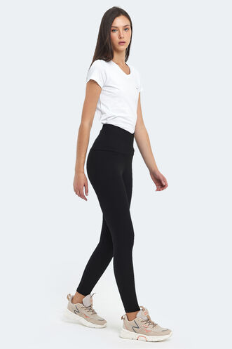 Slazenger PRANAV Women's Fitness Tights Black - Thumbnail