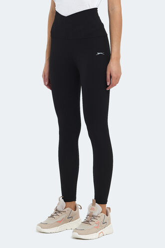 Slazenger PRANAV Women's Fitness Tights Black - Thumbnail
