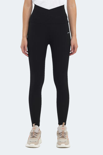 Slazenger PRANAV Women's Fitness Tights Black - Thumbnail