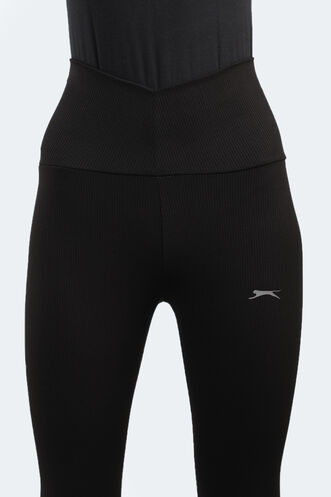 Slazenger PRANAV Women's Fitness Tights Black - Thumbnail