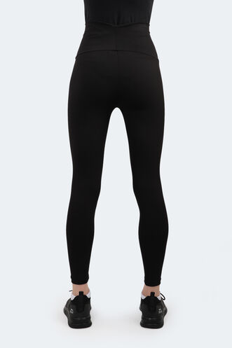 Slazenger PRANAV Women's Fitness Tights Black - Thumbnail