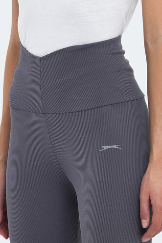 Slazenger PRANAV Women's Fitness Tights Dark Grey - Thumbnail