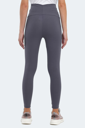 Slazenger PRANAV Women's Fitness Tights Dark Grey - Thumbnail