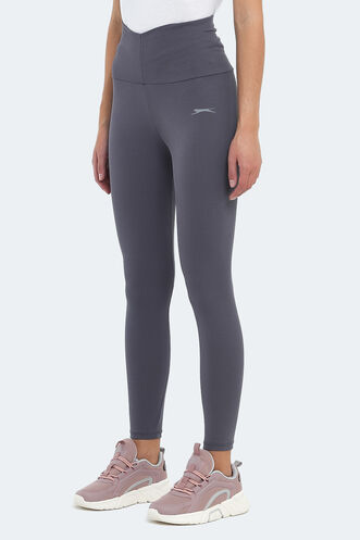 Slazenger PRANAV Women's Fitness Tights Dark Grey - Thumbnail