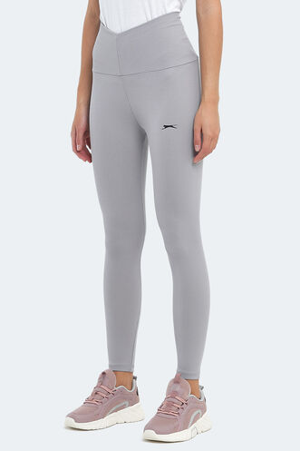 Slazenger PRANAV Women's Fitness Leggings Gray - Thumbnail