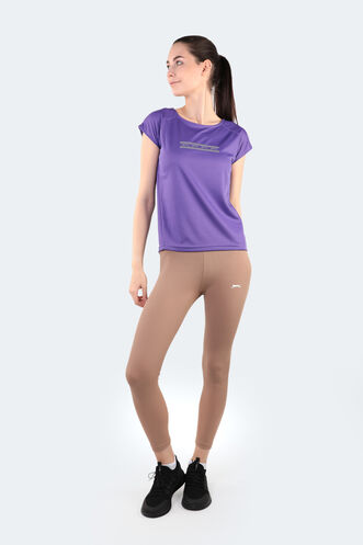 Slazenger PRANAV Women's Fitness Tights Light Brown - Thumbnail