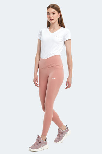 Slazenger PRANAV Women's Fitness Tights Salmon - Thumbnail