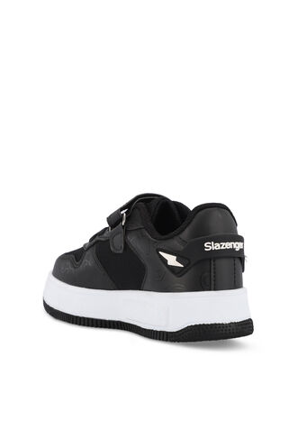 Slazenger PREAT Unisex Kids' Sneaker Shoes Black - White - Thumbnail