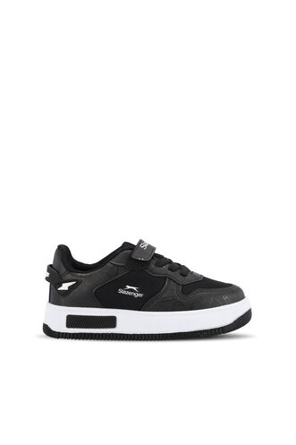 Slazenger PREAT Unisex Kids' Sneaker Shoes Black - White - Thumbnail