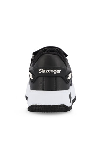 Slazenger PREAT Unisex Kids' Sneaker Shoes Black - White - Thumbnail