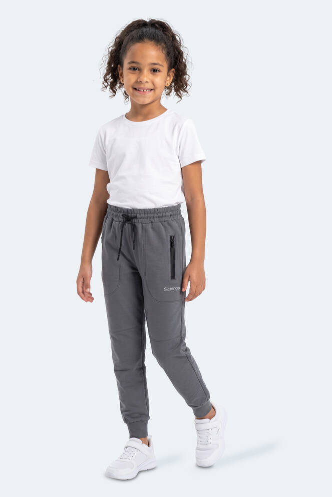 Slazenger PRIMO Unisex Çocuk Koyu Gri Eşofman Altı