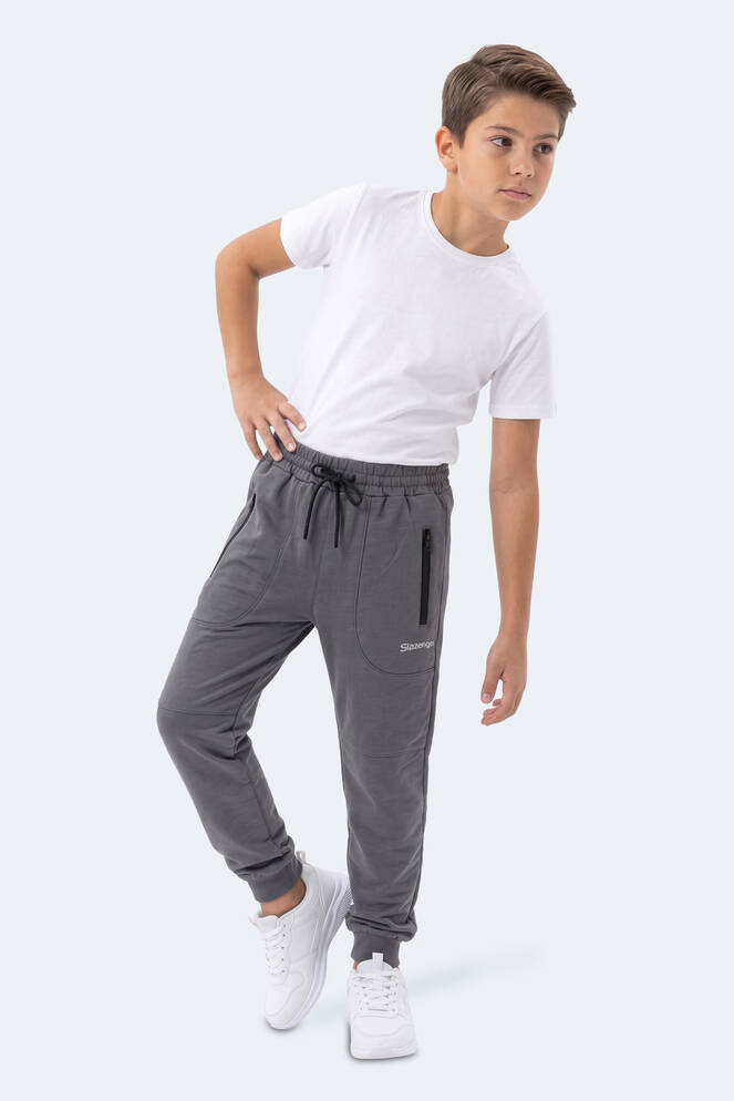 Slazenger PRIMO Unisex Çocuk Koyu Gri Eşofman Altı