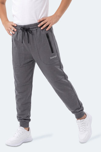 Slazenger PRIMO Unisex Çocuk Koyu Gri Eşofman Altı - Thumbnail