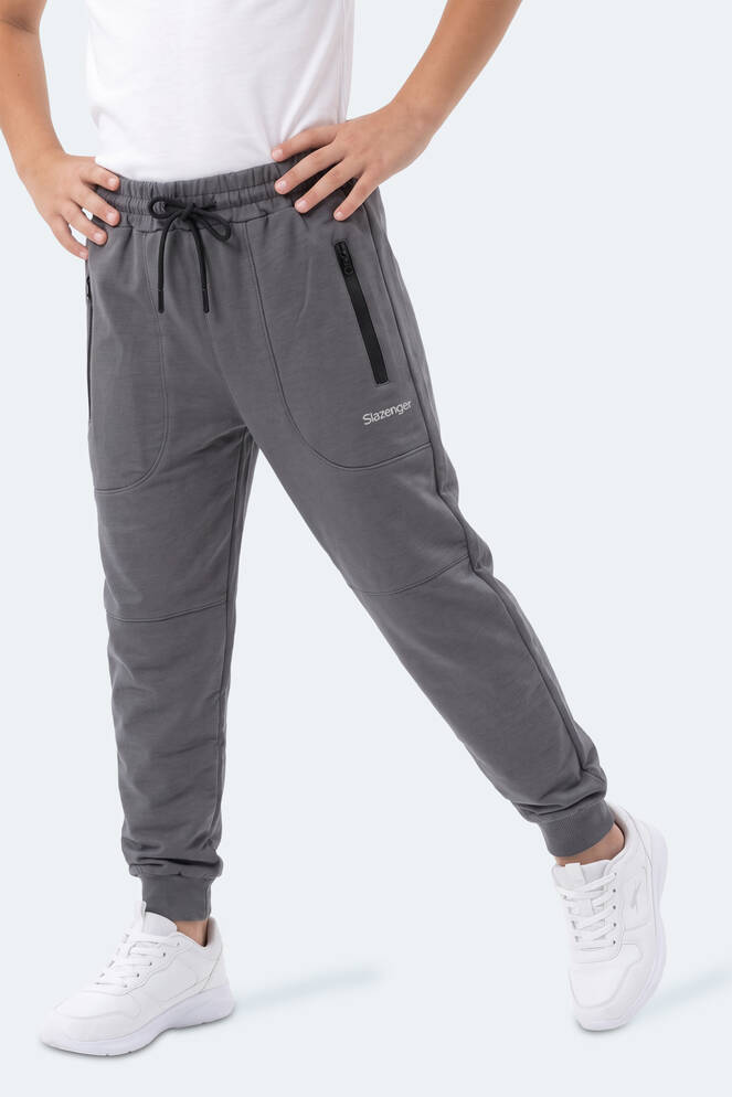 Slazenger PRIMO Unisex Çocuk Koyu Gri Eşofman Altı