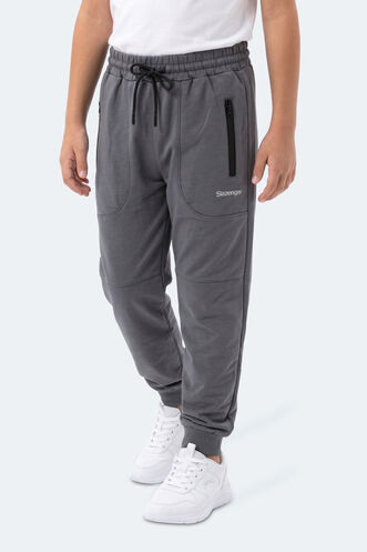 Slazenger PRIMO Unisex Çocuk Koyu Gri Eşofman Altı - Thumbnail