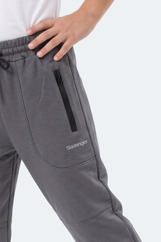 Slazenger PRIMO Unisex Çocuk Koyu Gri Eşofman Altı - Thumbnail