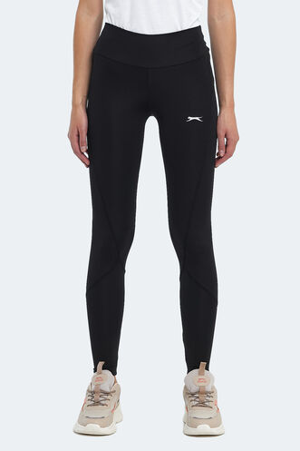 Slazenger PUNK Women's Fitness Tights Black - Thumbnail