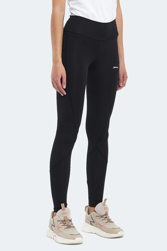 Slazenger PUNK Women's Fitness Tights Black - Thumbnail