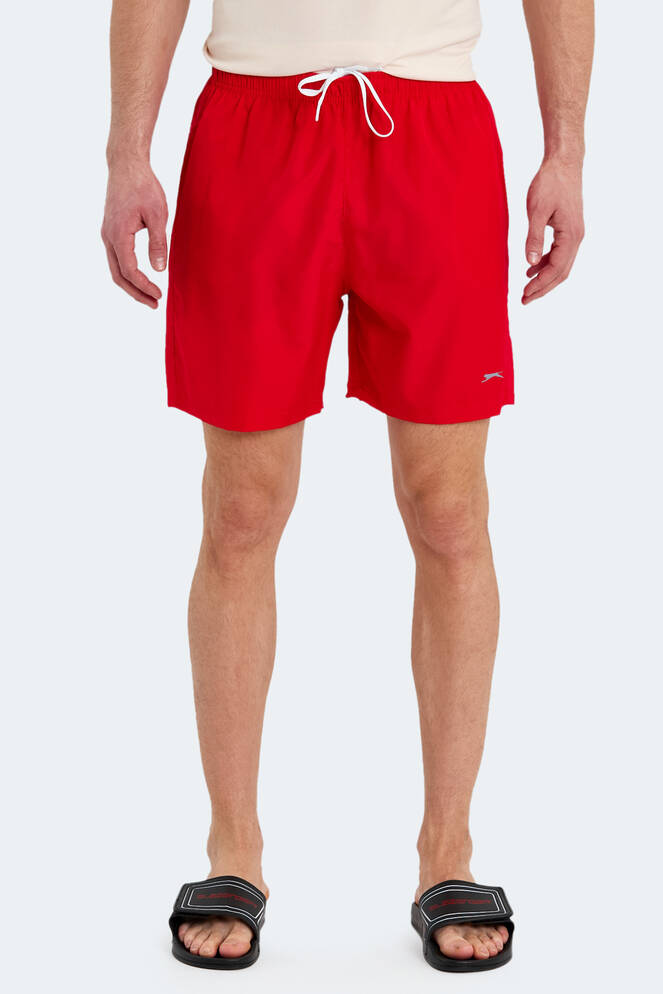 Slazenger RABI IN Erkek Cepli Deniz Şortu Kırmızı Mayo