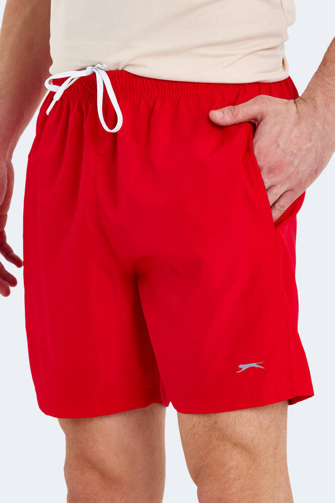 Slazenger RABI IN Erkek Cepli Deniz Şortu Kırmızı Mayo