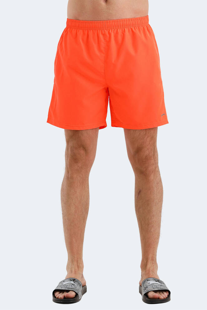 Slazenger RABI IN Erkek Cepli Deniz Şortu Neon Turuncu Mayo