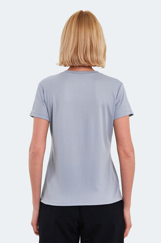 Slazenger RACING Women's T-Shirt Light Gray - Thumbnail