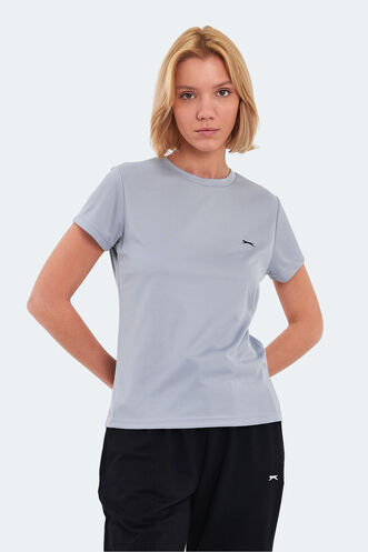 Slazenger RACING Women's T-Shirt Light Gray - Thumbnail