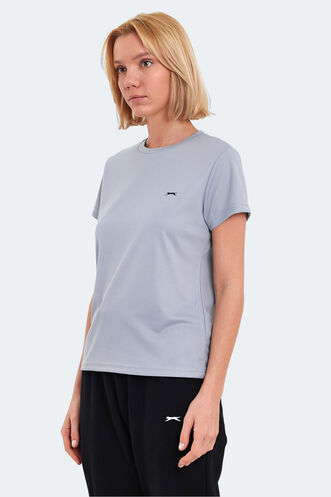 Slazenger RACING Women's T-Shirt Light Gray - Thumbnail