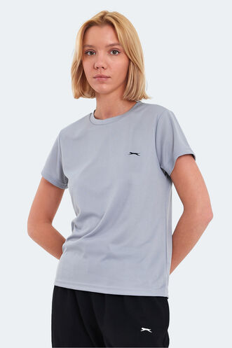 Slazenger RACING Women's T-Shirt Light Gray - Thumbnail