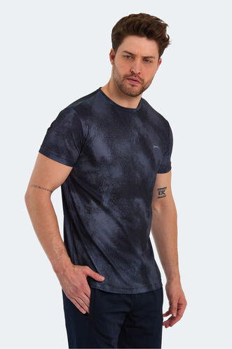 Slazenger RADZIM Men's T-Shirt Black - Dark Gray - Thumbnail