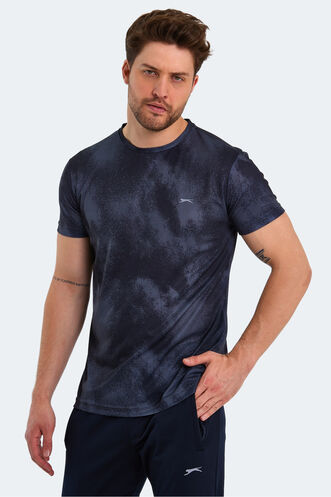 Slazenger RADZIM Men's T-Shirt Black - Dark Gray - Thumbnail