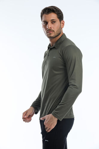 Slazenger RAFAELO Erkek Sweatshirt Haki - Thumbnail