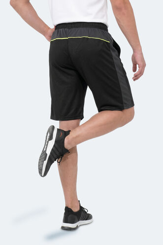Slazenger RAGUEL Erkek Cepli Fıtness Siyah Şort - Thumbnail