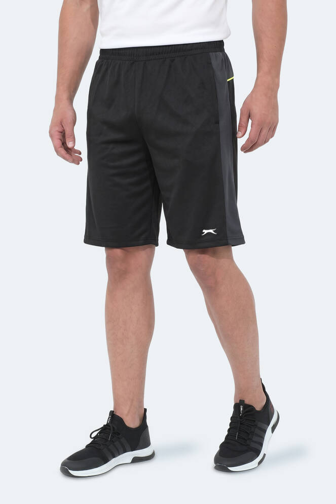 Slazenger RAGUEL Erkek Cepli Fıtness Siyah Şort