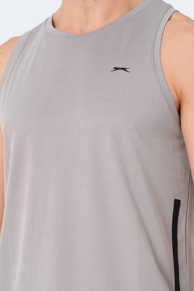 Slazenger RAIS Erkek Kolsuz Gri Tişört