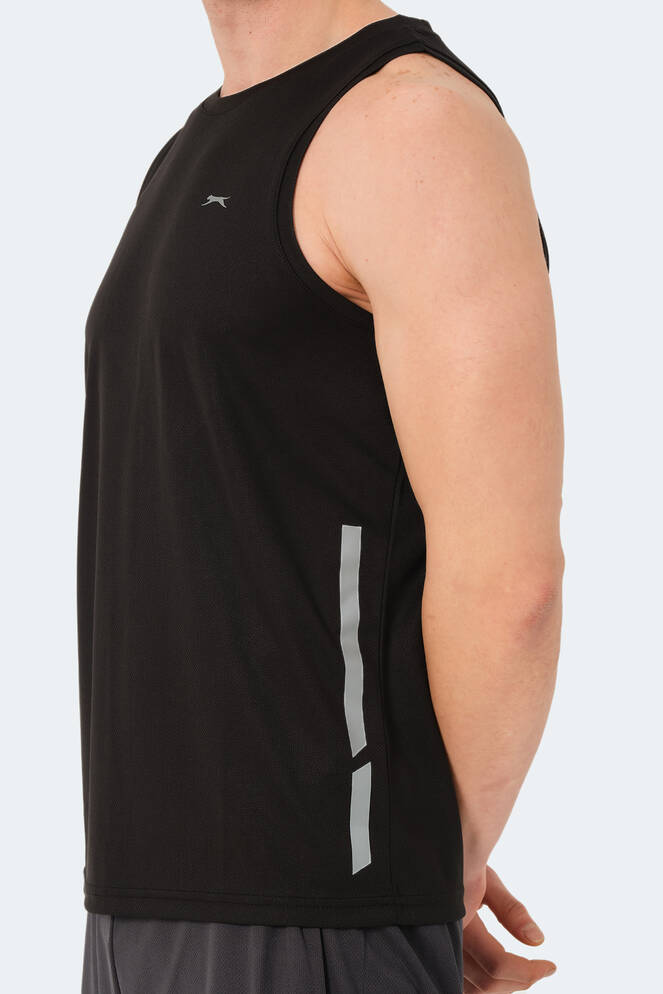 Slazenger RAIS Erkek Kolsuz Siyah Tişört