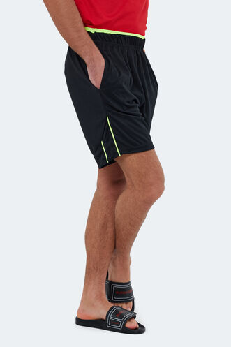 Slazenger RAJAB Erkek Şort Siyah - Thumbnail