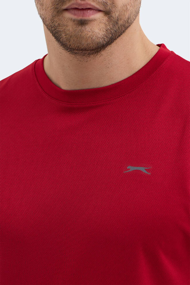 Slazenger RAJYA Erkek Kolsuz Kırmızı Tişört