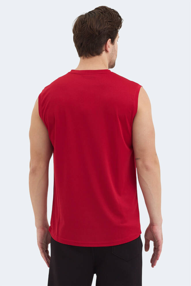 Slazenger RAJYA Erkek Kolsuz Kırmızı Tişört