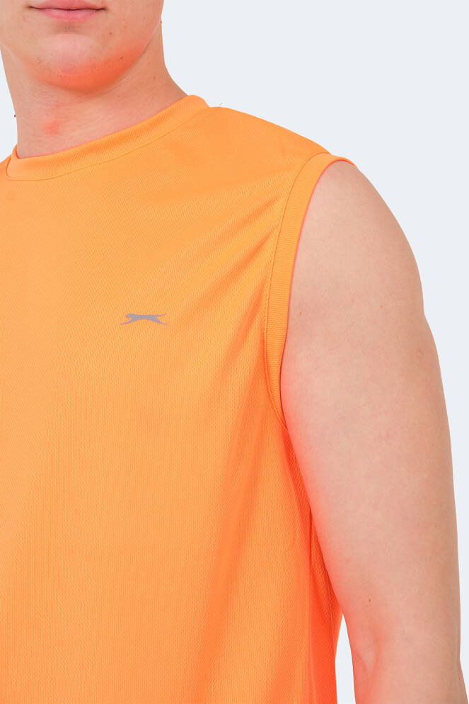Slazenger RAJYA Erkek Kolsuz Turuncu Tişört