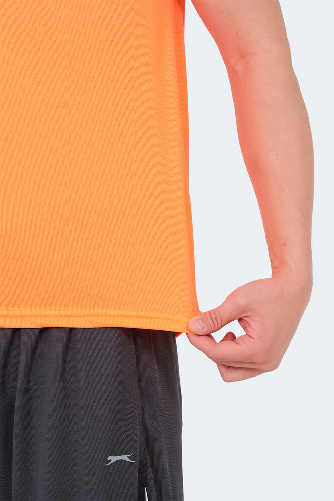 Slazenger RAJYA Erkek Kolsuz Turuncu Tişört