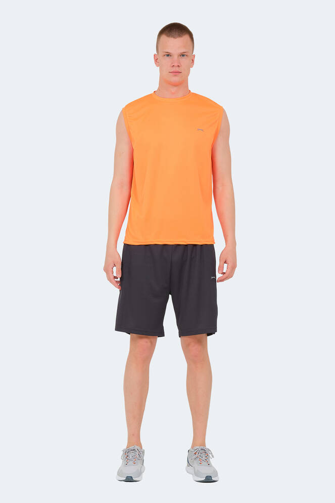 Slazenger RAJYA Erkek Kolsuz Turuncu Tişört