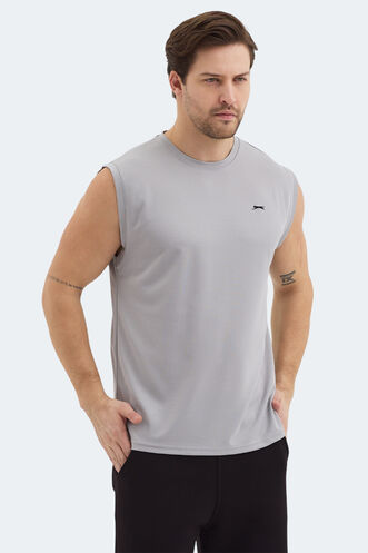 Slazenger RAJYA Men's T-Shirt Grey - Thumbnail