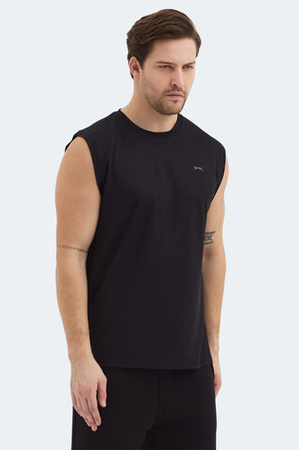 Slazenger RAJYA Men's T-Shirt Black - Thumbnail