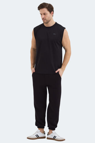 Slazenger RAJYA Men's T-Shirt Black - Thumbnail