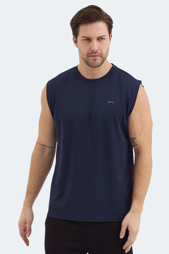 Slazenger RAJYA Men's T-Shirt Navy - Thumbnail