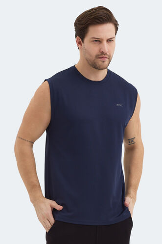 Slazenger RAJYA Men's T-Shirt Navy - Thumbnail