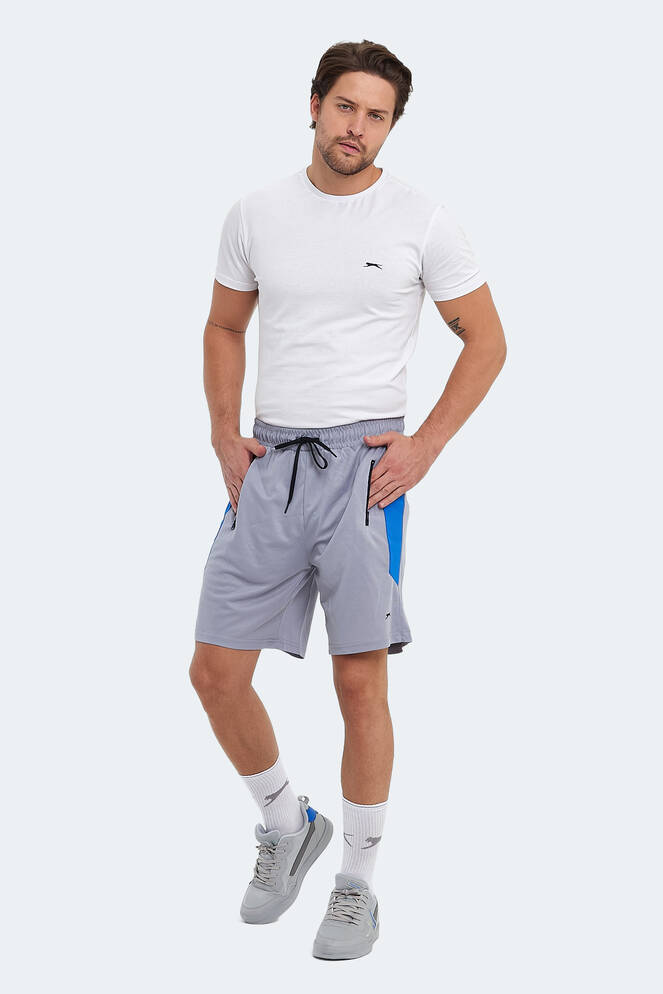 Slazenger RAKESH IN Erkek Cepli Fıtness Gri Şort