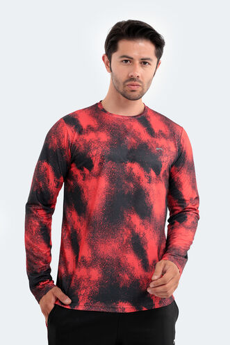 Slazenger RAMESH Men's Long Sleeve T-Shirt Red - Thumbnail